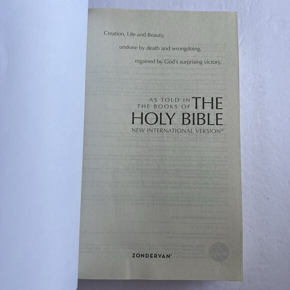 New International Version NIV Holy Bible Larger Print Paperback Book Zondervan - Picture 2 of 10